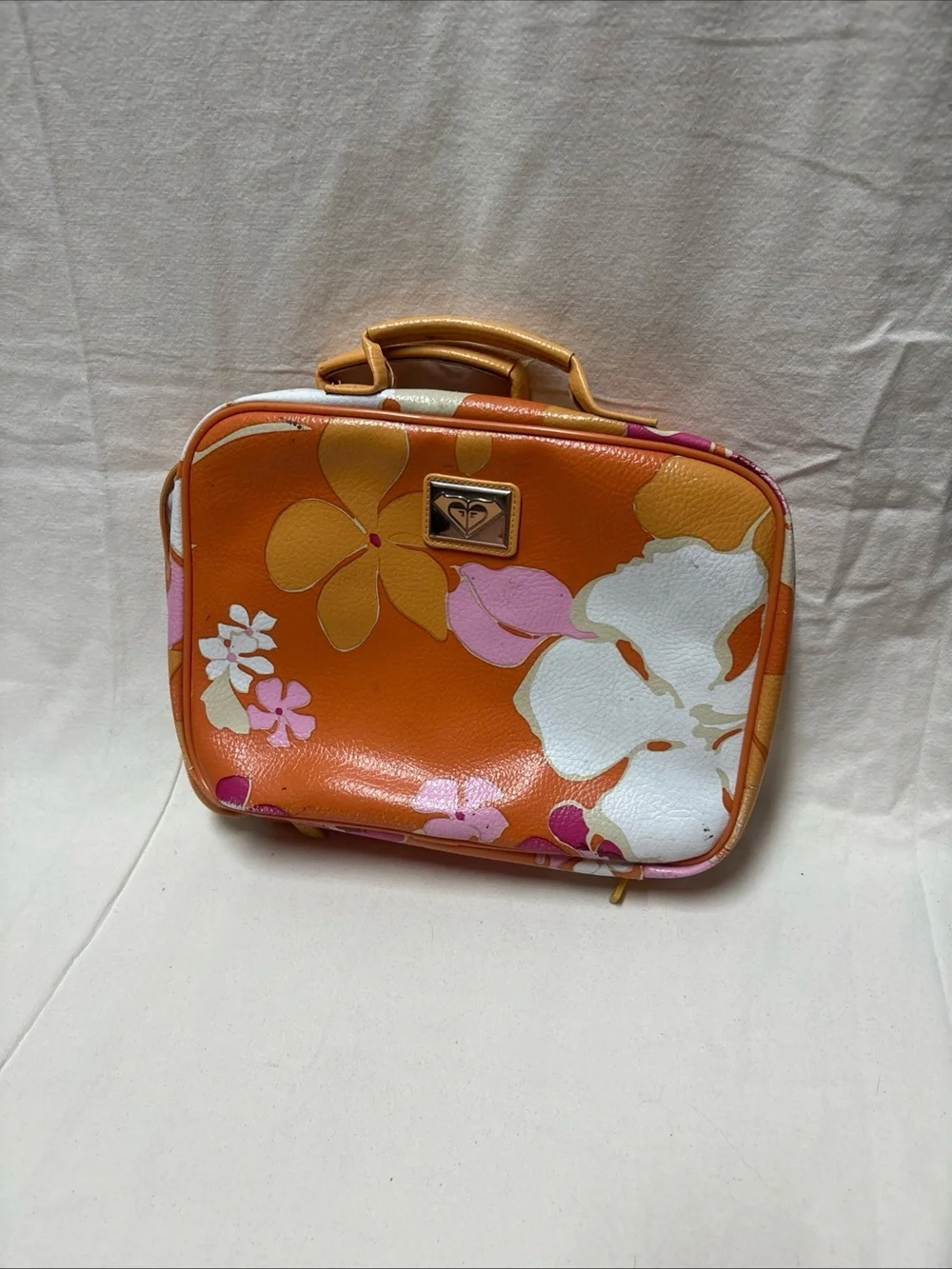 Roxy Quicksilver Floral Cosmetic Luggage Bag for Travel
